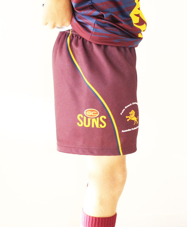 Boys Game Shorts - Maroon